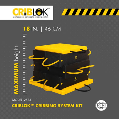 ESCO 12533 CribLok 8-PC Composite Cribbing System Kit