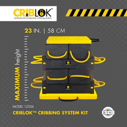 ESCO 12536 CribLok 10-PC Composite Cribbing System Kit