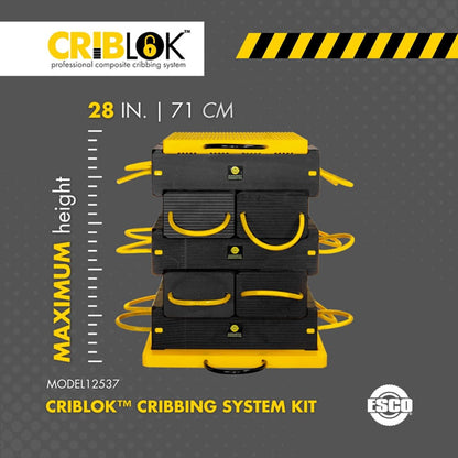 ESCO 12537 CribLok 12-PC Composite Cribbing System Kit