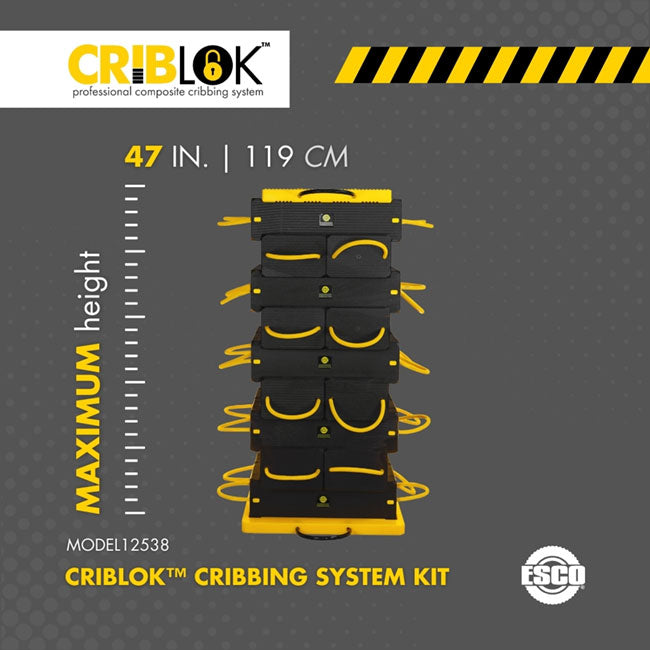ESCO 12538 CribLok 20-PC Composite Cribbing System Kit