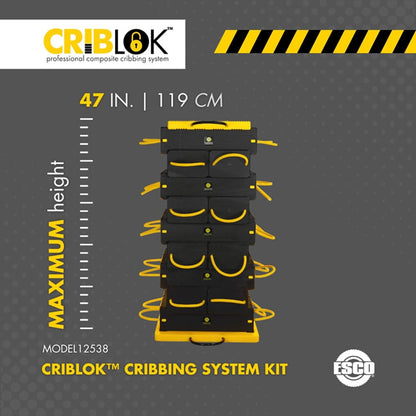 ESCO 12538 CribLok 20-PC Composite Cribbing System Kit