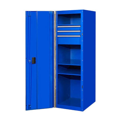 Extreme Tools RX192503SLBL 19x25 in. 3-Drawer and 3 Shelf Side Locker - Blue