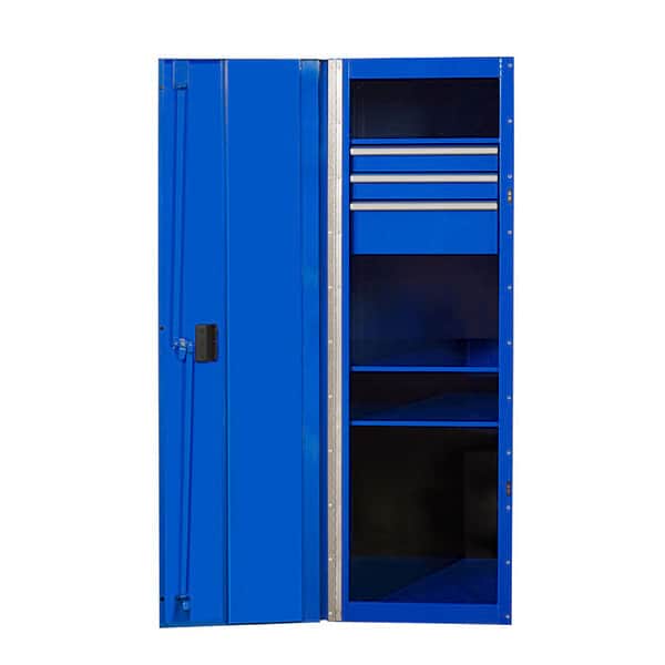 Extreme Tools RX192503SLBL 19x25 in. 3-Drawer and 3 Shelf Side Locker - Blue