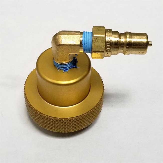 Flo-Dynamics 941991W D-Gas Cap Adapter (2in. Square Bottom Seal)