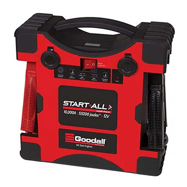Goodall JP-12-10000 - 12V 10000 AMP Lithium Ion Jumpstart Pack