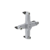 Haweka HW700 400 019: Adapter 2 - 4 Arm Star with Studs
