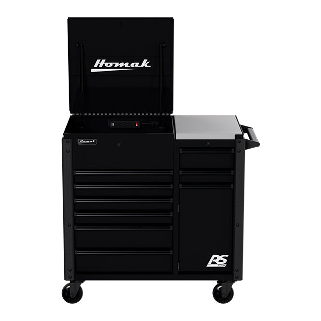 Homak BK06044090 Midnight Black