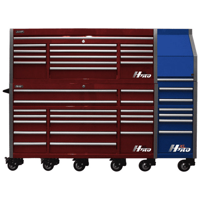 Homak HX04072172 Roller Cabinet with Stainless Steel Worksurface Rally Sport Blue