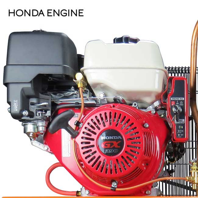 C-Aire 13 HP 30 Gallon Gas Drive Air Compressor PN A130H030-G 