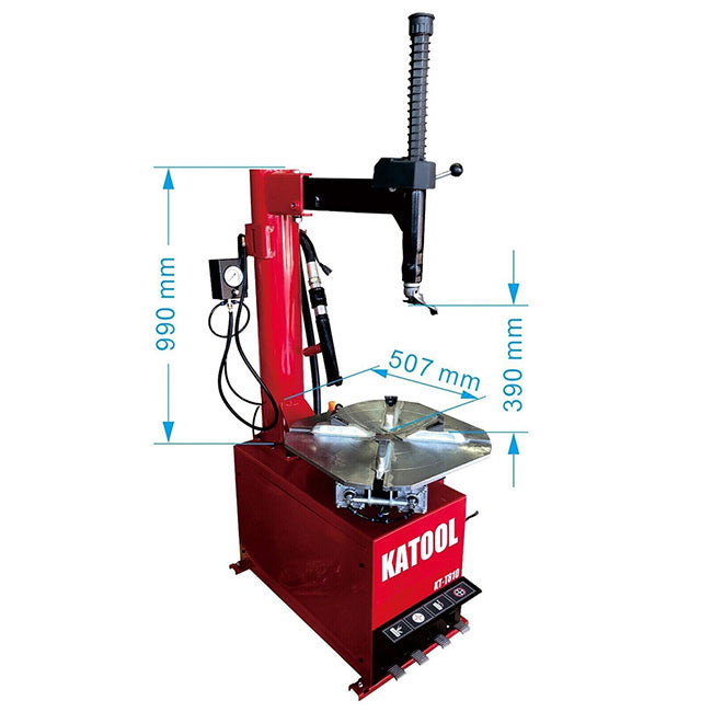 Katool KT-T810 - Swing Arm Tire Changer with Bead Blaster - 110V