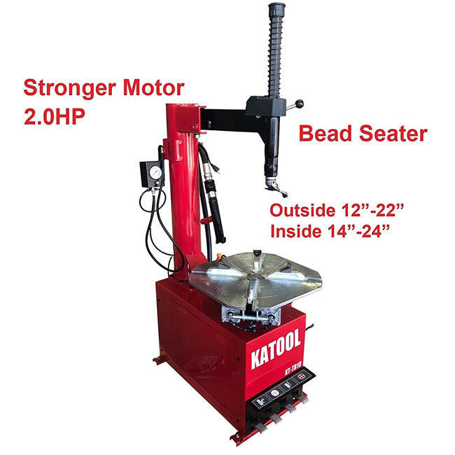 Katool KT-T810 - Swing Arm Tire Changer with Bead Blaster - 110V