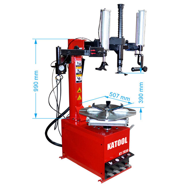 Katool KT-T830 - Swing Arm Tire Changer with Two Assist Arms- - 110V
