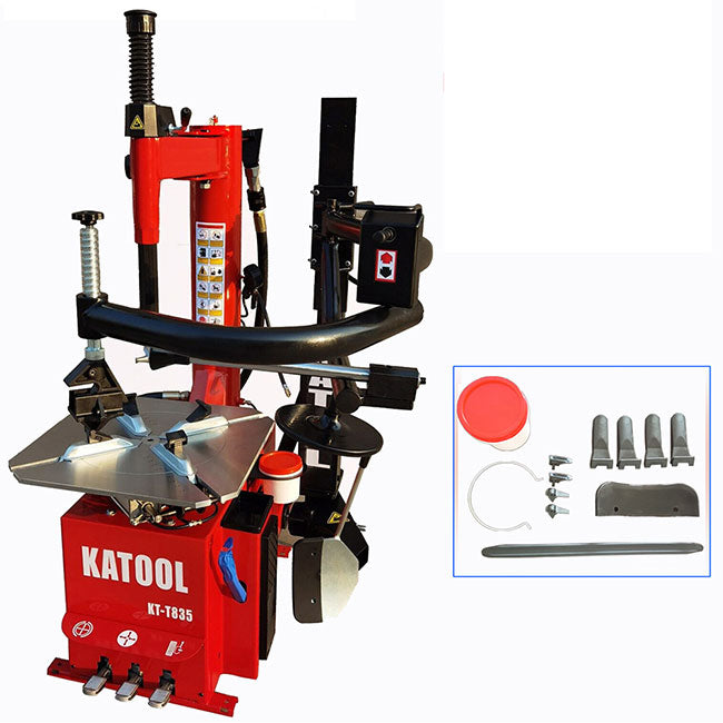Katool KT-T835 - Swing Arm Tire Changer with One Assist Arm - 110V