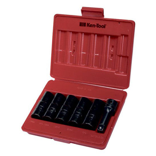 Ken-Tool 30111 Six Piece Double-Duty Flip Socket Set