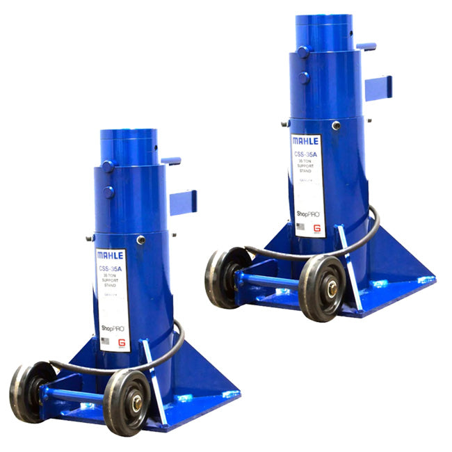 MAHLE CSS-35AT | 35 ton Commercial Vehicle Support Stand with Air Assist | Tall | PN 485 80016 00