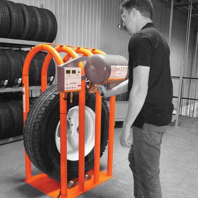 MARTINS MIC-4-IPS Tire Inflation Cage - all-in-one Inflation pit stop 4 bars