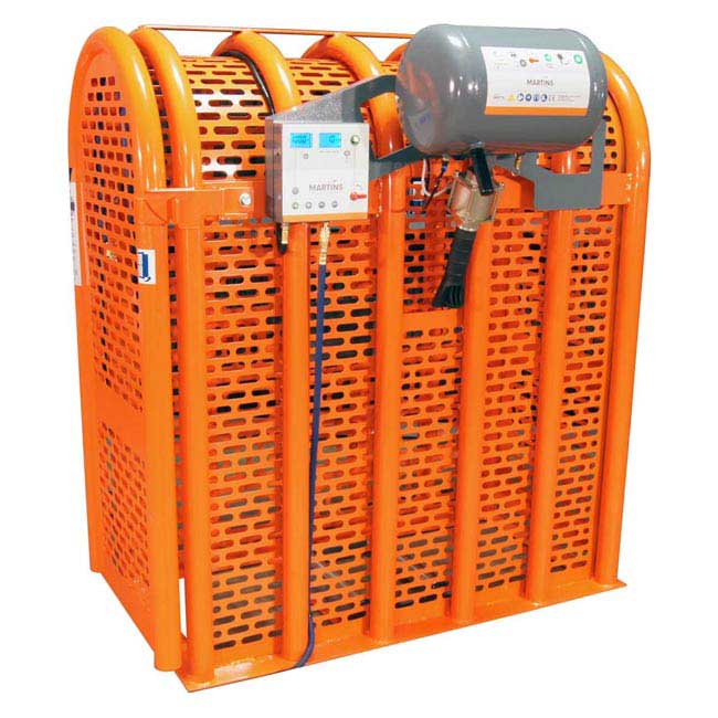 MARTINS MIC-6HD-IPS Tire Cage All-in-one 6-bar HD Inflation Pit Stop