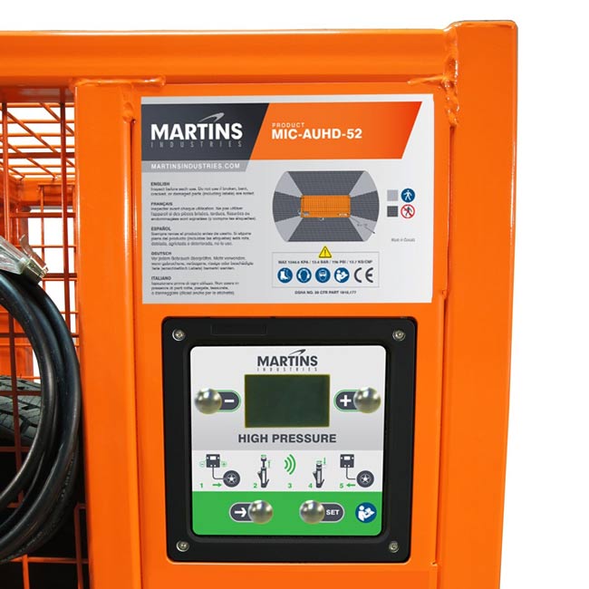 MARTINS MIC-AUHD-52 Automatic HD Tire Inflation Cage 52'' High Pressure