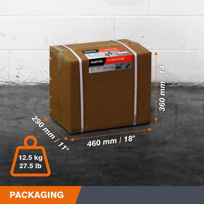 MARTINS MJS-6T 6.6-Ton Jack Stands (x2)