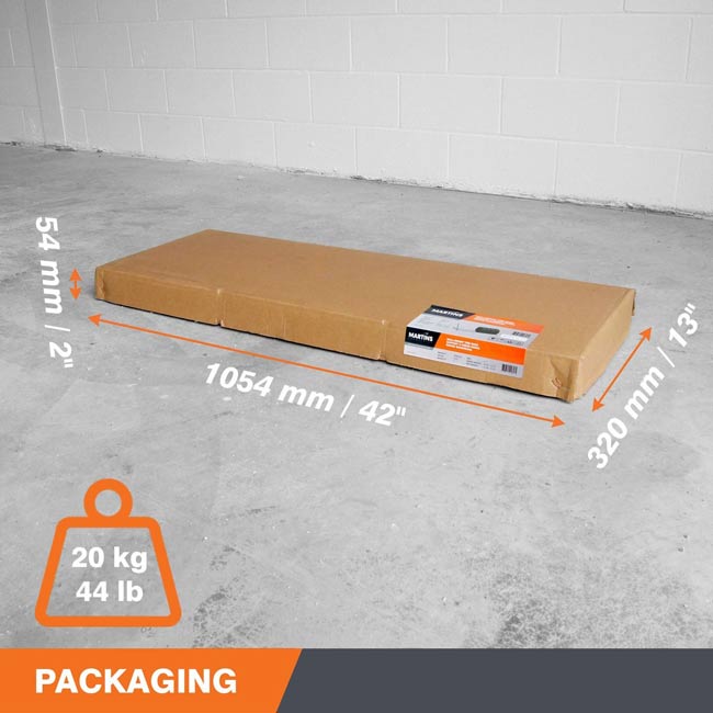 MARTINS MWM-80 Wall-Mount Tire Rack - 83 x 24 x 26''