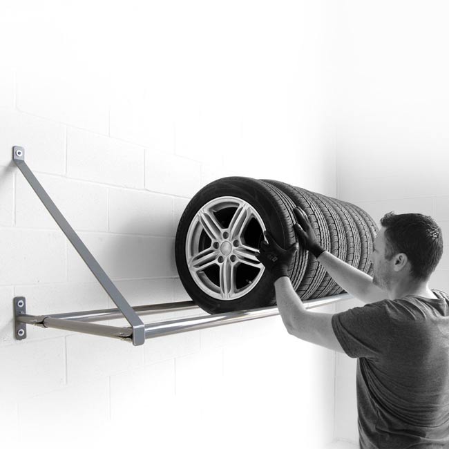 MARTINS MWM-80 Wall-Mount Tire Rack - 83 x 24 x 26''