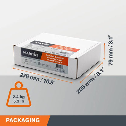 MARTINS MX-LWE Impulse 1/2" Extended Anvil Impact Wrench