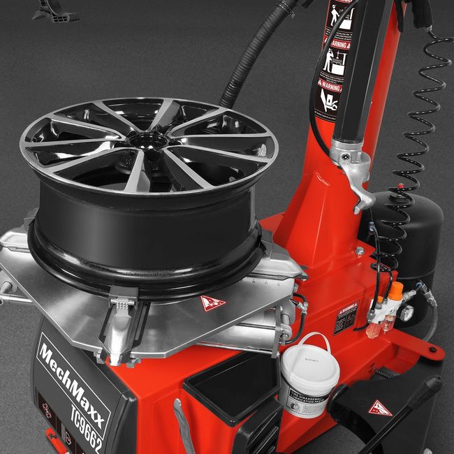 MechMaxx TC9662 - 24 in. Rim Double Assist Arms Tire Changer Swing Arm Tire Changer with Bead Blaster