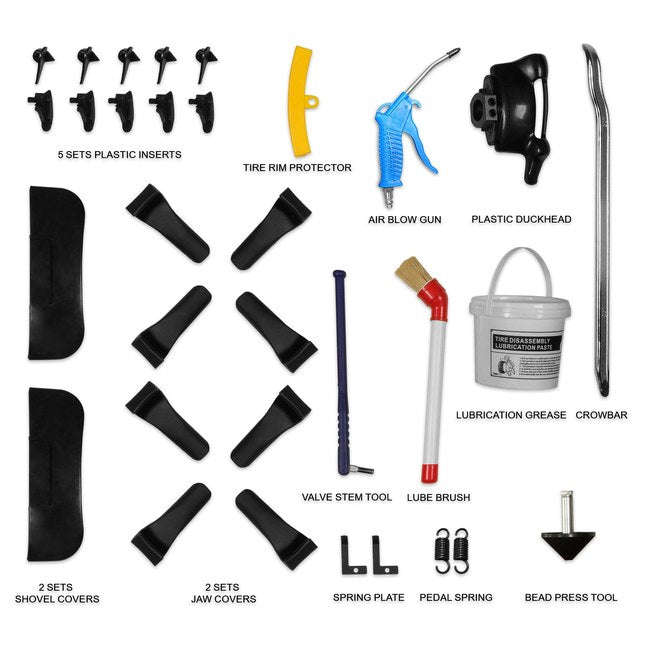 MechMaxx TC9661 - 24 in. Rim Assist Arm Tire Changer Swing Arm Tire Changer with Bead Blaster