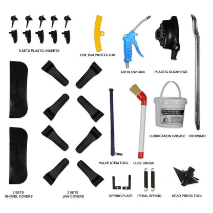 MechMaxx TC9682 - High Performance Tilt Back Tire Changer with Multi-Function Assist Arm and Bead Blaster