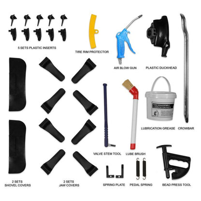 MechMaxx TC968 + WB855 - High Performance Tilt Back Tire Changer Wheel Balancer Combo, TC968, WB855