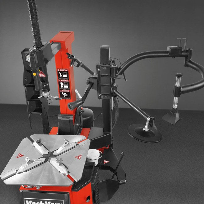 MechMaxx TC9682 + WB857 - High Performance Tilt Back Tire Changer Wheel Balancer Combo, TC9682, WB857