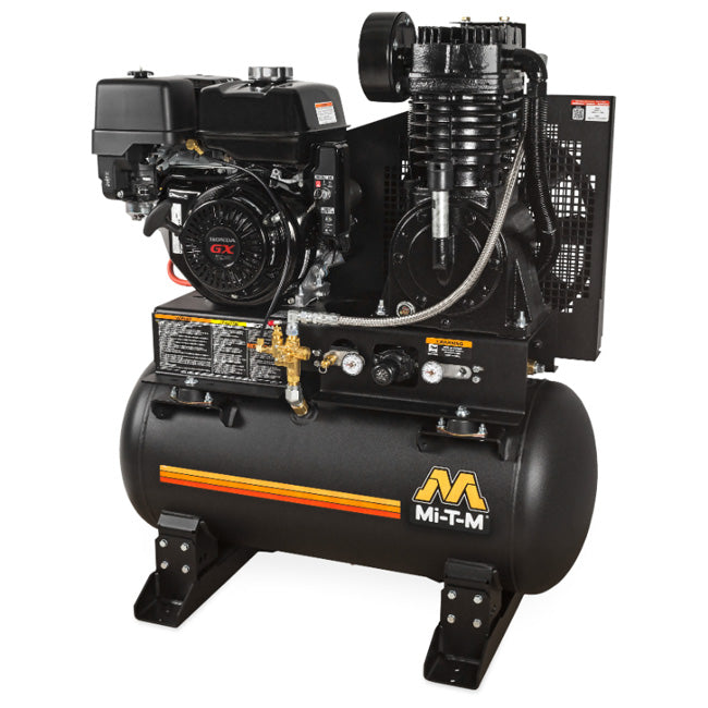 Mi-T-M Mi-T-M ABS-13H-30H - 30-Gallon Two Stage Gasoline Air Compressor | Tire Equipment Supply