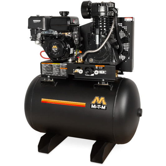 Mi-T-M Mi-T-M ABS-14M-80H - 80-Gallon Two Stage Gasoline Air Compressor | Tire Equipment Supply