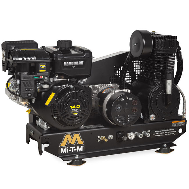 Mi-T-M AG2-SV14-BE | 8 Gallon Two Stage Gasoline Generator & Air Compressor
