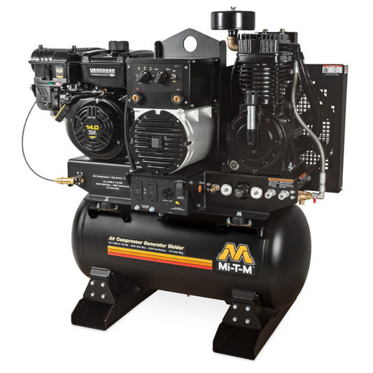 Mi-T-M Mi-T-M AGW-SV14-30M - Two Stage Gasoline 30-Gallon Air Compressor / Generator / Welder | Tire Equipment Supply