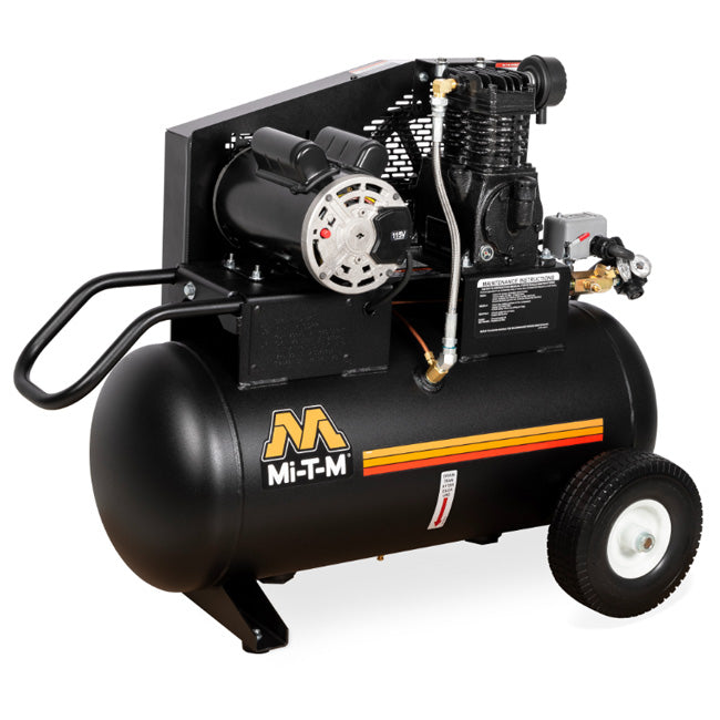 Mi-T-M Mi-T-M AM1-PE02-20M - 20-Gallon Single Stage Electric Air Compressor | Tire Equipment Supply