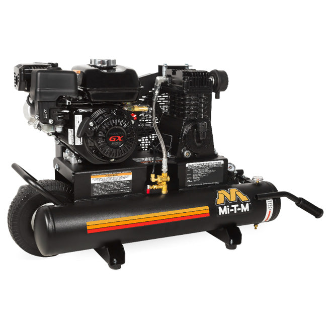 Mi-T-M Mi-T-M AM1-PH65-08M - 8-Gallon Single Stage Gasoline Air Compressor | Tire Equipment Supply