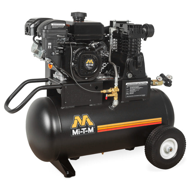 Mi-T-M Mi-T-M AM1-PM07-20M - 20-Gallon Single Stage Gasoline Air Compressor | Tire Equipment Supply