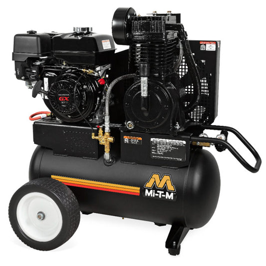 Mi-T-M Mi-T-M AM2-PH09-20M - 20-Gallon Two Stage Gasoline Air Compressor | Tire Equipment Supply