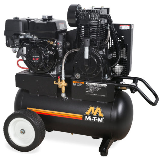 Mi-T-M Mi-T-M AM2-PH09-20ME - 20-Gallon Two Stage Gasoline Air Compressor | Tire Equipment Supply