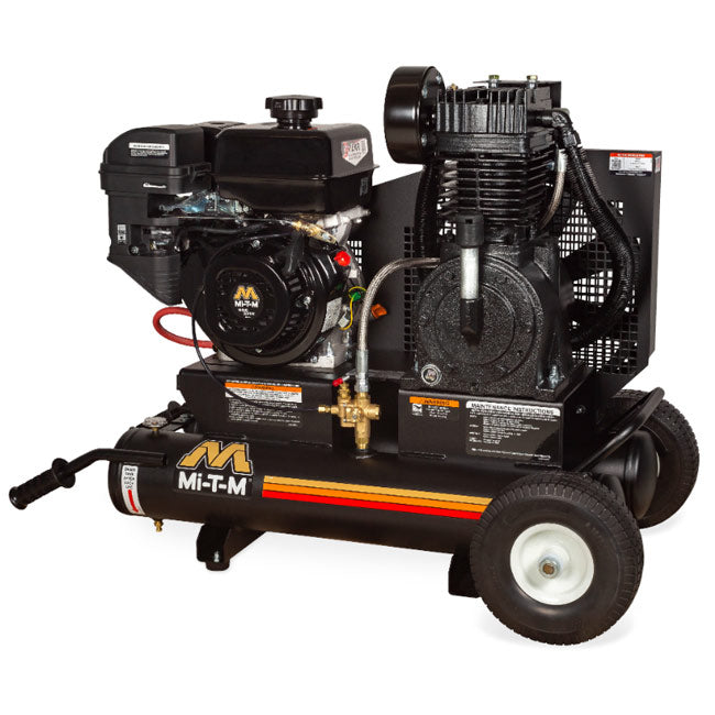 Mi-T-M Mi-T-M AM2-PM09-08M - 8-Gallon Two Stage Gasoline Air Compressor | Tire Equipment Supply