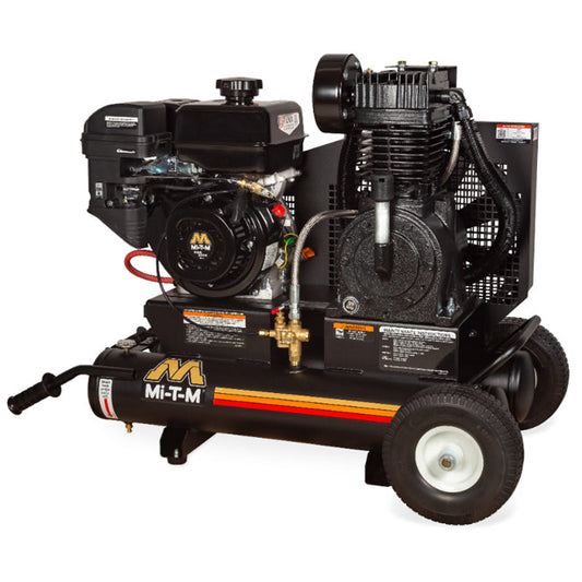 Mi-T-M Mi-T-M AM2-PM09-08M - 8-Gallon Two Stage Gasoline Air Compressor | Tire Equipment Supply