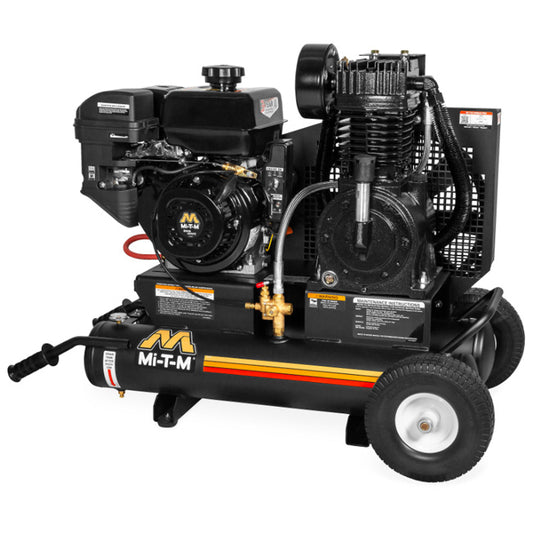 Mi-T-M Mi-T-M AM2-PM09-08ME - 8-Gallon Two Stage Gasoline Air Compressor | Tire Equipment Supply