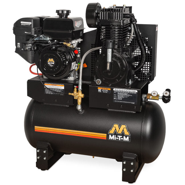 Mi-T-M Mi-T-M AM2-SM09-30M - 30-Gallon Two Stage Gasoline Air Compressor | Tire Equipment Supply