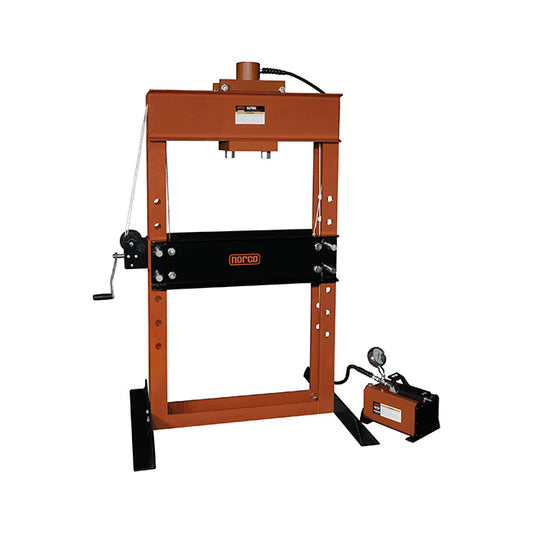 Norco_Lifting 78077 – 50 Ton Capacity Air / Hydraulic Pump Operated Shop Press w/ 13 1/4 in. Stroke