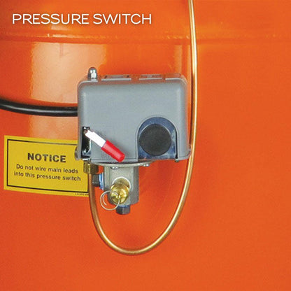 SEO Page Title: C-Aire 10 HP 120 Gallon Simplex Air Compressor PN K100V120 | K100H120 