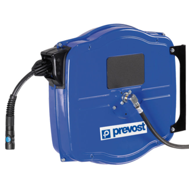 Prevost Air Closed Hose Reels - DGF Series - Large Industrial Type - Rubber Hose