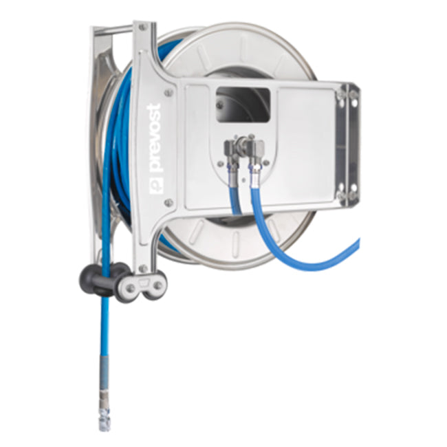 Prevost Water Open Hose Reels - DMOI - DGOI Series - 304 - Open Hose Reel - Stainless Steel Low Pressure Water - Food Grade