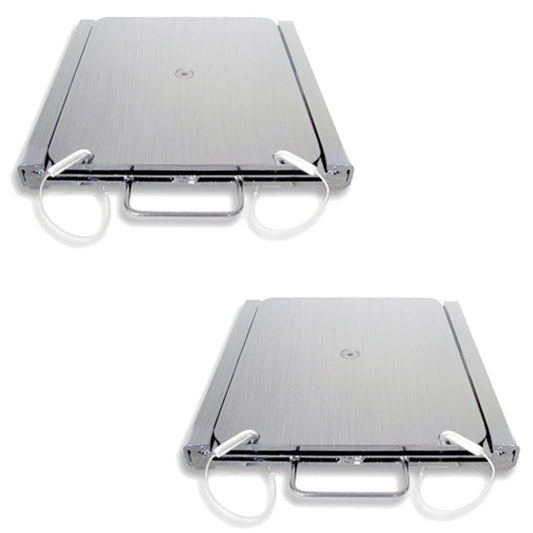 QSP 20-407-S Pair of Stainless Steel Portable Rear Slip Plates - 20-407-S