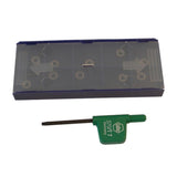 QSP 221-626 Hunter - OCL Inserts, Micro-Round, 10 pack Includes 6 screws and # 7 torque driver replacement part